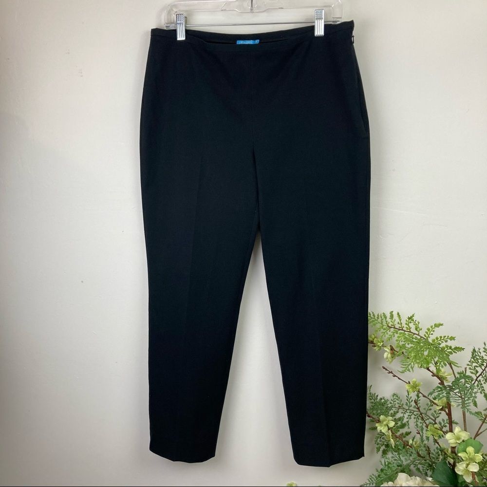 J. McLAUGHLIN pants black size 10 cropped slim front